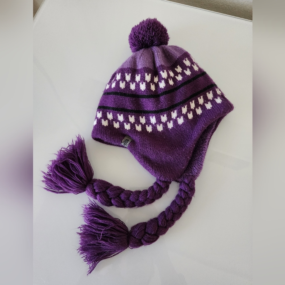 North Face beanie earmuff hat fleece